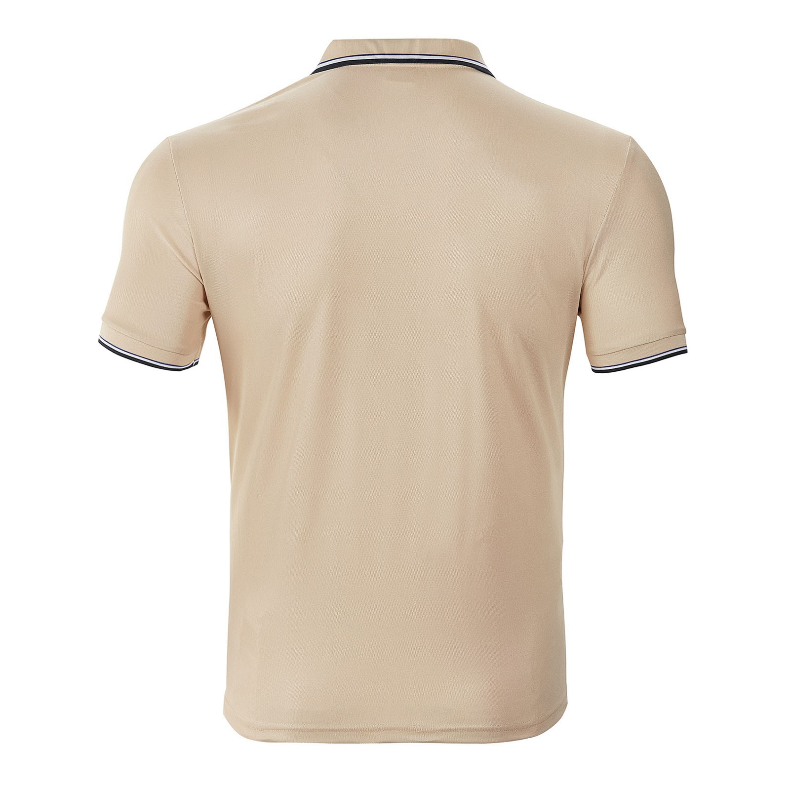 thumbnail image 5 of Camisa de manga corta con solapa para hombre: corte holgado informal, poliéster transpirable, ideal para fiestas de verano y uso diario., 5 of 6